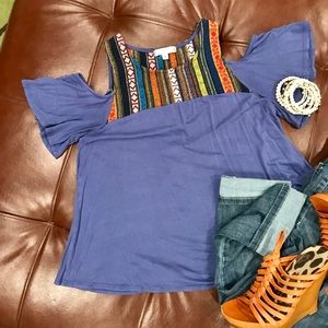 Cold shoulder t-shirt